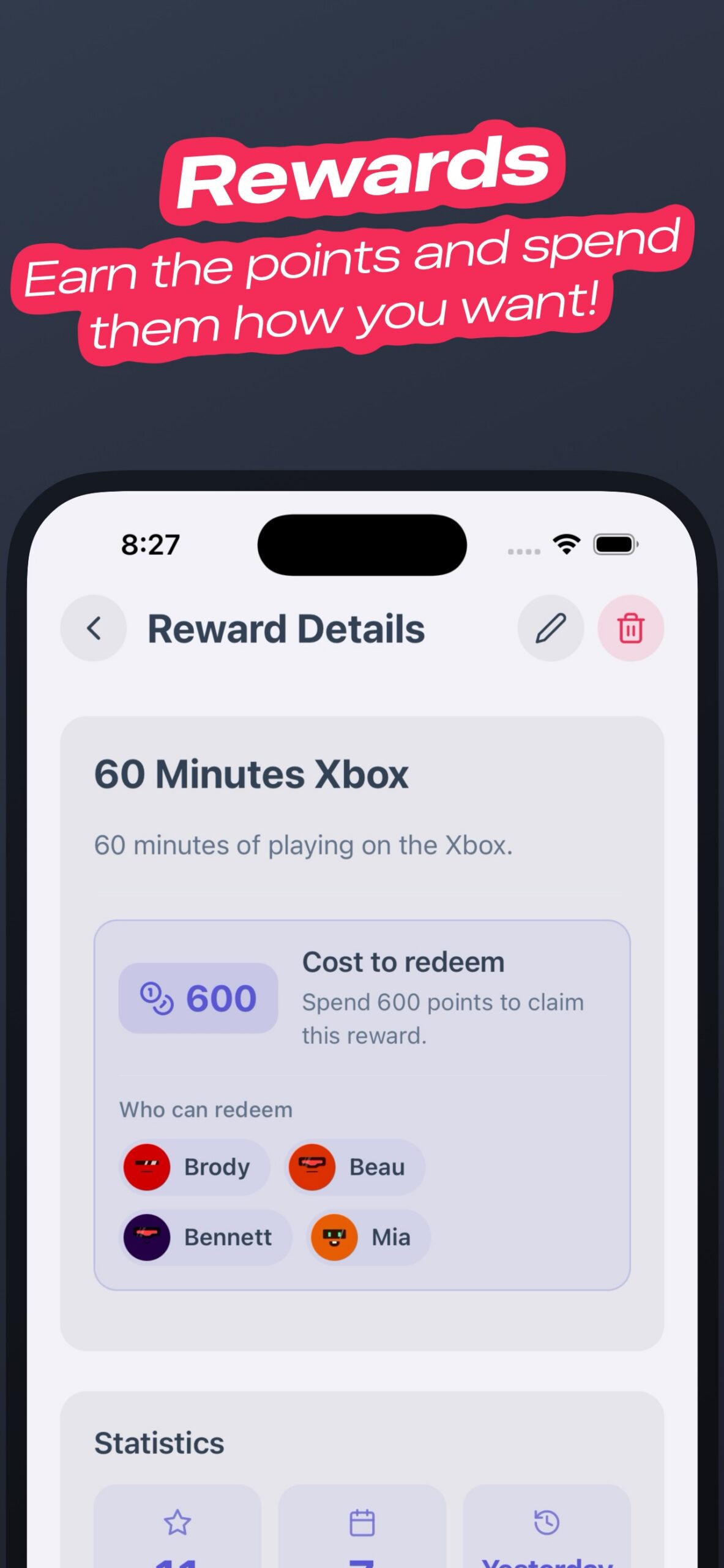 Redeem rewards
